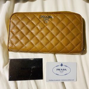 Prada Tan Wallet